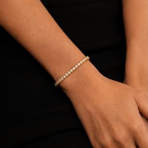 Mini – Tennis 4 Prong Moissanite Bracelet