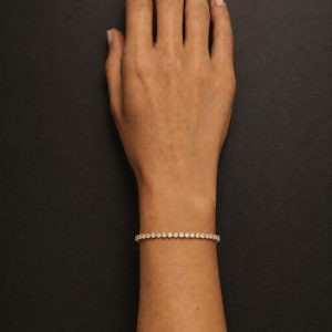 Tennis Classic Round Moissanite Bracelet
