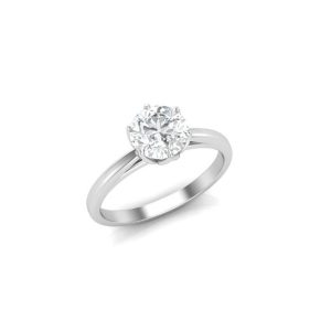 Round Solitaire Ring Tulip Prong (1.01 ct)