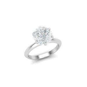 Tiff Round Solitaire – Knife Edge (2 CT)
