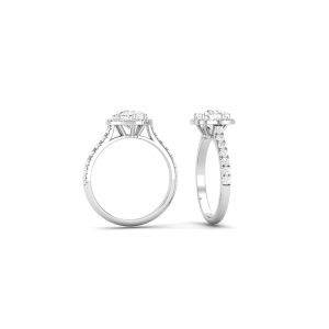 Heart Halo with Pave