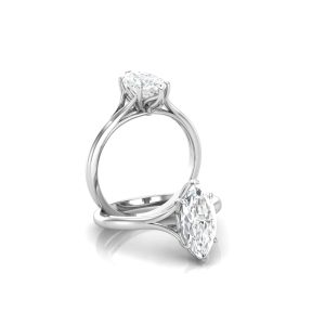 Tulip Split Shank – Marquise Solitaire (1.0 CT)